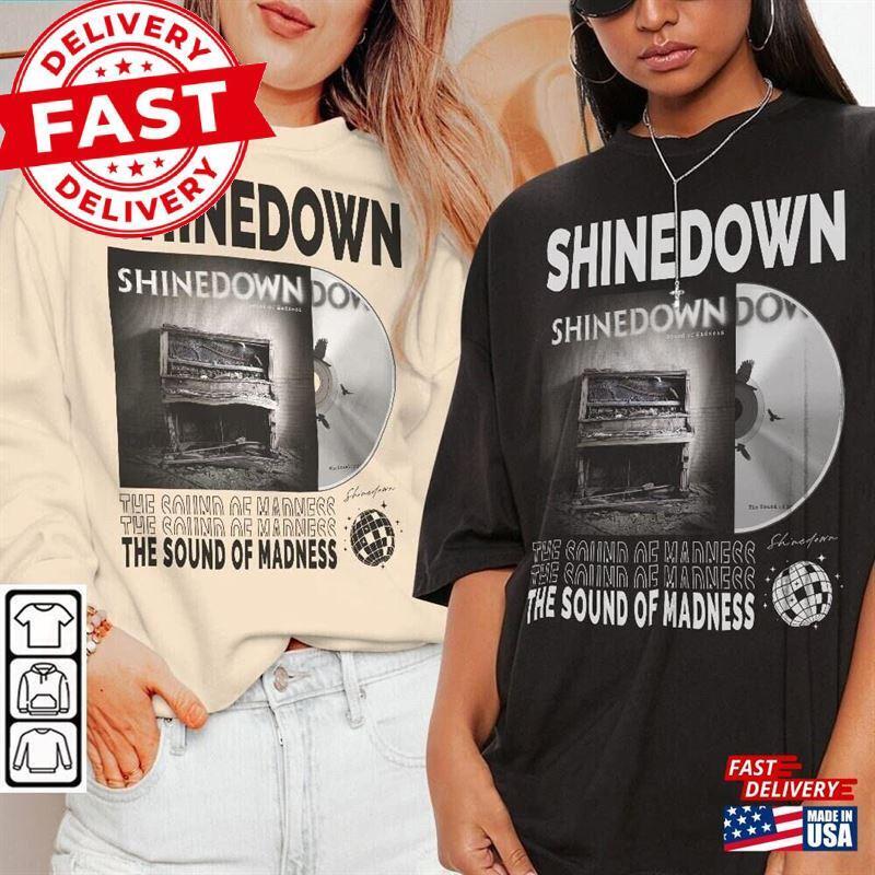 Shinedown Music Shirt V1 Revolutions Live Tour Tickets Album TShirt